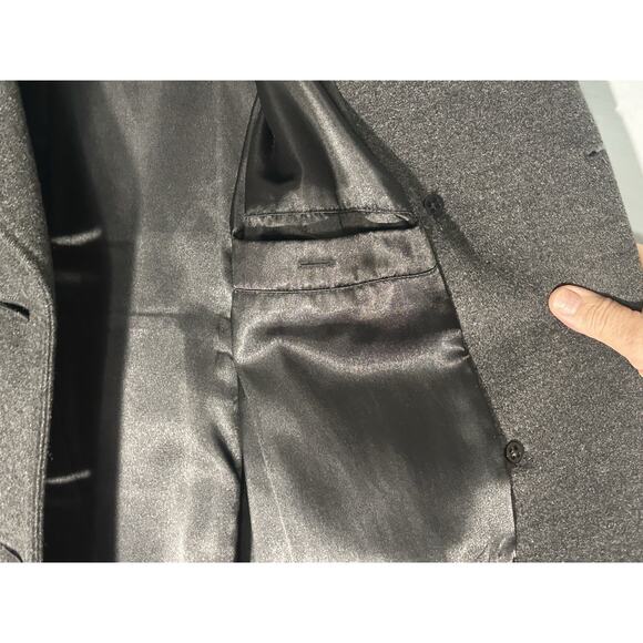 Pendleton Women’s 2 Gray Wool Silk Long Peacoat Coat - Picture 9 of 10